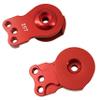 2Pcs Aluminum Adjustable 25T Hi-Torque Servo Saver for 1/10 RC Cars, Compatible with TRX4, TRX6, SCX10, Capra, Futaba & Tamiya Servos (Red) view 3
