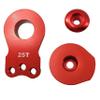 2Pcs Aluminum Adjustable 25T Hi-Torque Servo Saver for 1/10 RC Cars, Compatible with TRX4, TRX6, SCX10, Capra, Futaba & Tamiya Servos (Red) view 4