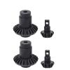 RC Car Parts Compatible with FMS K5 for FCX24 for Xiaoqi 1/24 Remote Control for Model Car Upgrade Accessories Harden Steel Bevel Gear(Black,2 Pair) view 1