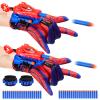 2 Sets Superhero Web Shooters for Kids Age 8-12, Adjustable Wrist Launcher Slinging Toy Set with 40 Darts,Ideal Birthday for Boys & Girls Imaginative Role-Play Costume Accessory view 1