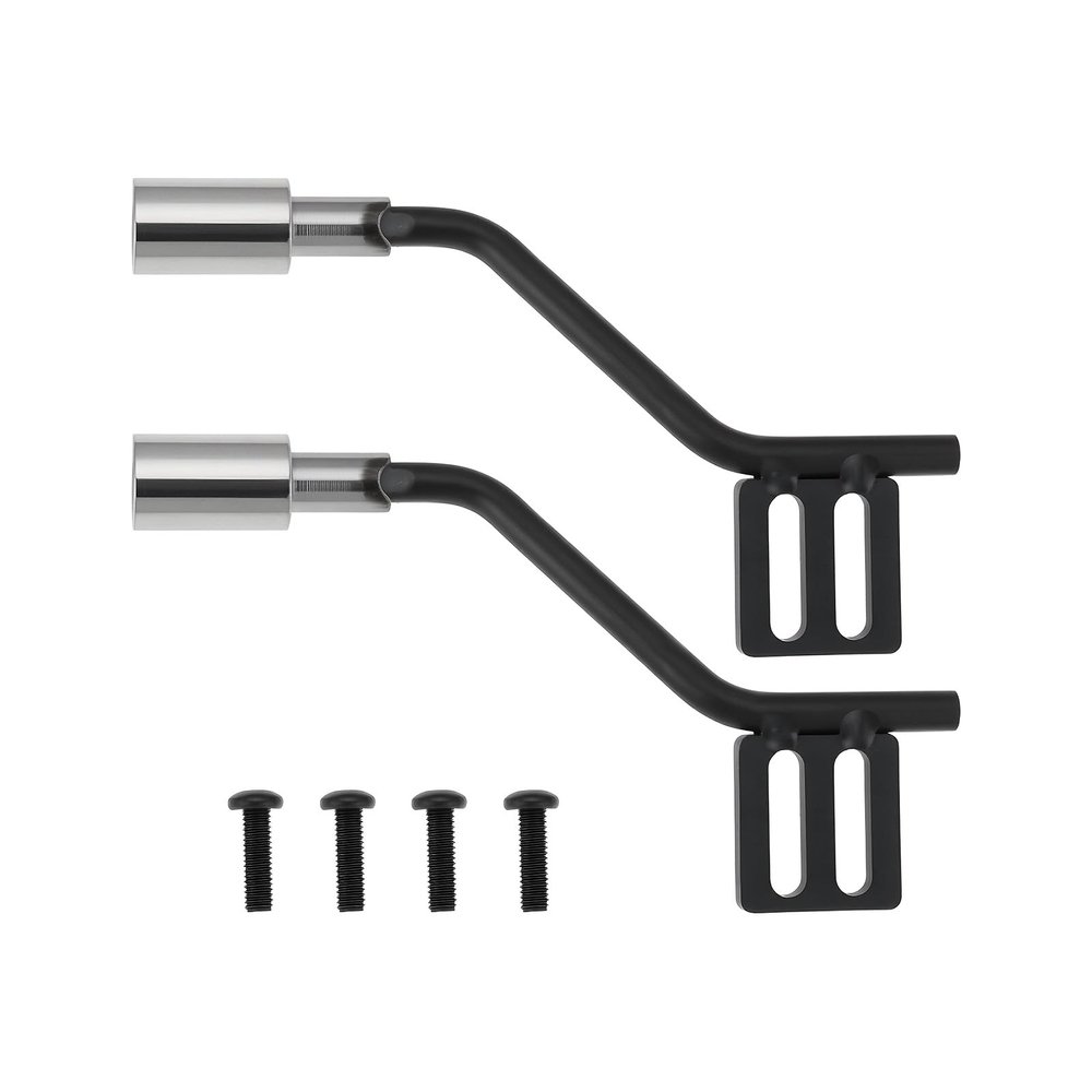 The Lord of the Tools 1Pair Metal RC Car Simulation Decoration Exhaust Pipe Accessories Compatible with Axial 1/10 Scx10
