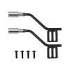 The Lord of the Tools 1Pair Metal RC Car Simulation Decoration Exhaust Pipe Accessories Compatible with Axial 1/10 Scx10 view 1
