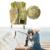 Explorer Vest and Hat Set for Kids Outdoor Activities, Green view 3
