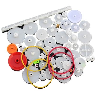 0.5M DIY Plastic Gear Set for Craft Projects, 46-Piece Kit with Multiple Gears & Accessories(60 Gear Packs)