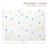 Outer Space Baby Blankets for Boys, Soft Nursery Minky Blankets with Muslin and Dotted Fleece Back 30x40 inches, Receiving Bed Quilt for Newborn, Infants, Toddlers view 3