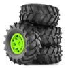 4PCS 12mm Hub 1/10 Tyre Monster Truck Tires Plastics Beadlock Wheels Buggy RC Car Crawler(4pcs Yellow) view 3