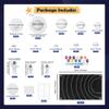 35PCS Solar System Model Kit Foam Ball Kit Includes Color Pigments Palette Spheres Balls Brushes Felt Background Plate Instruction Manual Astronaut Ornament and More view 2