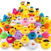 100PCS Rubber Ducks, Random Assortment Ducks Bulk, 2 Inch Mini Rubber Duckies for Toddler Bath Toys, Kids Bath Pool Toys Birthday Gifts Party Favors view 1