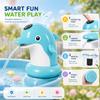 Dolphin Shaped Water Table Pump, Cordless Rechargeable Pump for Water Tables, 3 Hours Non-Stop Water Fountain Play, Easy Tool-Free Installation, Water Play Accessories for Toddlers & Kids view 3