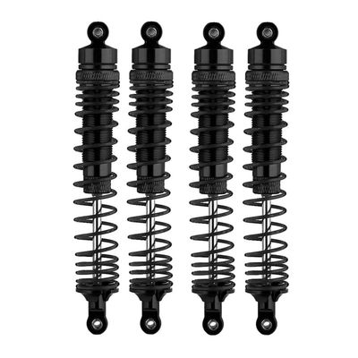 4Pcs Metal Front and Rear Shock Absorber Damper for Losi LMT 4WD Solid Axle Monster Truck 1/8 RC Car Upgrade Parts(Black)
