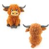 12" Highland Cow Plush Toy, Large Size Stuffed Animal, Plushie, Fluffy Cute Fuzzy Highland Cattle with Horns, Adorable Gift for Kids, Toddlers & Cow Lovers, Decorative Plushi, Valentines Day Gift view 2