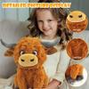 12" Highland Cow Plush Toy, Large Size Stuffed Animal, Plushie, Fluffy Cute Fuzzy Highland Cattle with Horns, Adorable Gift for Kids, Toddlers & Cow Lovers, Decorative Plushi, Valentines Day Gift view 4