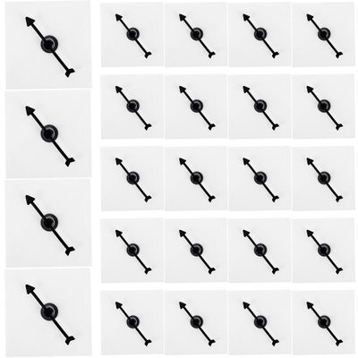 24 Pcs Transparent Spinners Clear Math Spinner Game Spinners Dry Erase with Rotating Arrow for Classroom Activities