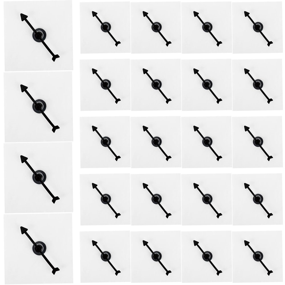 24 Pcs Transparent Spinners Clear Math Spinner Game Spinners Dry Erase with Rotating Arrow for Classroom Activities