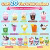 20 PCS Miniature Drink Marker Kit, Miniature Food Toys, Kitchen Pretend Food DIY Crafts Kits for Kids Ages 8-12, Girls Gift for Christmas, Birthday, Collectors, Resin Play, NOT Edible view 4