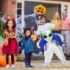 anroog Inflatable Alien Costume Kids Blow Up Sliver Alien Costumes Halloween Ride on Suit Boys Girls Cosplay Party view 4