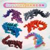 6PCS 3D Printed Dragon Eggs with Dragon Inside, Mini Mystery Egg Articulated Crystal Fidget Toy, Home Office Decor Executive Gift, Surprise 3D Printed Animals Toy Set (Set A) view 3