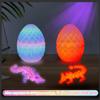 6PCS 3D Printed Dragon Eggs with Dragon Inside, Mini Mystery Egg Articulated Crystal Fidget Toy, Home Office Decor Executive Gift, Surprise 3D Printed Animals Toy Set (Set B) view 2