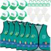 24 Pcs Kids Recycle Trash Vest Waste Management Costume Garbage man Hat Gloves ID Card for Cosplay Career Day view 1