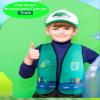 24 Pcs Kids Recycle Trash Vest Waste Management Costume Garbage man Hat Gloves ID Card for Cosplay Career Day view 3