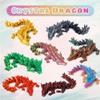 8PCS 3D Printed Dragon Eggs with Dragon Inside, Mini Mystery Egg Articulated Crystal Fidget Toy, Home Office Decor Executive Gift, Surprise 3D Printed Animals Toy Set (Set A) view 3