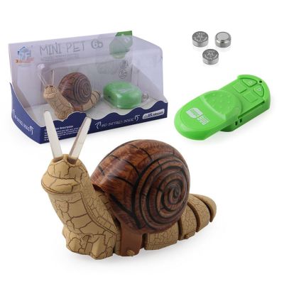 Tsiodot RC Snail Toy Realistic IR Remote Control Insect Car Vehicle Electric Animal Toy for Kids Birthday
