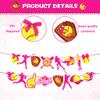 2pcs Softball Party Banners for Softball Birthday Party Decoration Easy-to-Softballs Player Party Garlands with Softballs Player, Bat & Trophy Designs for Girls Birthdays & Sport-Themed Celebrations view 4