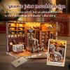 3D Wooden Puzzles for Adults, DIY Miniature Dollhouse, Book Nook Kit, Built-in LED Model Kit Hobby Gifts for Adults Teens Home Decor, Ideal Gift for Teenager and Men (Dinosaur Museum) view 3