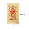 DOITOOL Chinese Amulet Card Auspicious Fortune Card for Luck Success Compact Lightweight Design Workmanship present for Chinese Culture Enthusiasts view 2