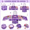 99 Pcs Kids Makeup Kit for Girls, Princess Toys Real Washable Cosmetics Set with Mirror, Hair Ties, Nails, Rings, Earrings, Necklace, Perfect for 3 4 5 6 7 8 Year Old Girls Birthday view 4