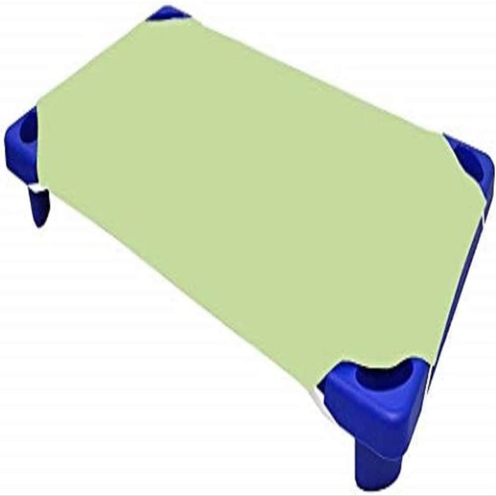 100% Cotton (Pack of 24) Standard Size Daycare/Pre-School Cot Sheets - 23"x 40" for Boys and Girs - Nap time Sheet Cot Bed Fitted Sheet Cover for Todder and Preschool - Sage