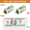 Enpoint 50 Pack Clear Currency Sleeves - Heavy Duty Dollar Bill Sleeves 6.9x2.9, Waterproof Money Holders Hard Plastic Sheet Protectors Currency Holder for Bills view 2