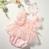 Newborn Photography Outfits Girl Baby Photography Props Lace Romper Headband Newborn Outfits Girls Photo Props (Pink) view 3
