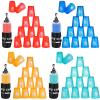 48 Pcs Stacking Cups, Classic Family Game, Speed Training for Youth and Adults, Red, Blue, Green, Orange view 1