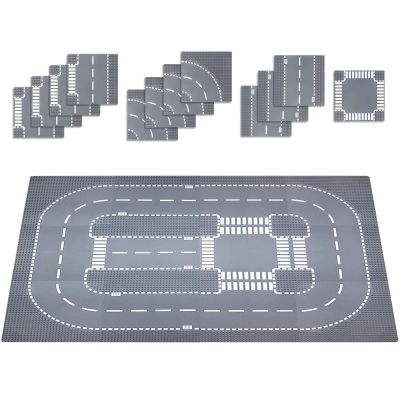 Hayder 12 PCS Road Base Plate for Building, 10" x 10" Baseplates for City Set, Compatible with All Major Brands