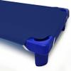100% Cotton (Pack of 20) Standard Size Daycare/Pre-School Cot Sheets - 23"x 55" for Boys and Girs - Nap time Sheet Cot Bed Fitted Sheet Cover for Todder and Preschool - Royal Blue view 3