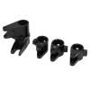 Axle Tube Link Mount Set Aluminum Counterweight Increase Link Rod Mount Adapter for SCX10 PRO Silver (Black) view 4