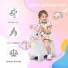 Hopper Toy 2 Year Old Boy, Toddler Plush Bounce Animals, Ride on Bouncing Plush Inflatable Horse, Outdoor Indoor Hopping Horse Bouncer, Birthday Gifts for 18m -5 Years Old Kid (White) view 3