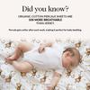 100% Organic Cotton Mini Crib Sheets (3-Pack) - GOTS Certified - Breathable Pack n Play Sheets Fitted - Double-Elastic for Secure Fit, Extra Protection for Your Baby - Gender-Neutral Prints (27"x39") view 3