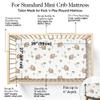 100% Organic Cotton Mini Crib Sheets (3-Pack) - GOTS Certified - Breathable Pack n Play Sheets Fitted - Double-Elastic for Secure Fit, Extra Protection for Your Baby - Gender-Neutral Prints (27"x39") view 4