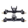 +10mm Diamond CNC Portal Axles with Lay Down Servo Mount & Links for 1/18 RC Crawler TRX4M Axle Upgrade Parts (Black-1Set) view 2