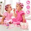 Kids Makeup Kit for Girls - 15 Pcs Real Washable Make Up Set - Non Toxic Toddlers Cosmetic with Letter Mouse Ear Purse - Valentines Day Gifts for 3 4 5 6 7 8 Years Old Girls Birthday Gift - N view 2