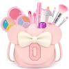 Kids Makeup Kit for Girls - 15 Pcs Real Washable Make Up Set - Non Toxic Toddlers Cosmetic with Letter Mouse Ear Purse - Valentines Day Gifts for 3 4 5 6 7 8 Years Old Girls Birthday Gift - O view 1