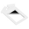 1 : 12 Dollhouse Mirror, 1:12 Vanity Elaborate Design Simulation Mirror, Miniature Furniture Bathroom White for Dollhouse Simulated Decoration view 2
