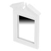 1 : 12 Dollhouse Mirror, 1:12 Vanity Elaborate Design Simulation Mirror, Miniature Furniture Bathroom White for Dollhouse Simulated Decoration view 3