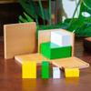Premium Montessori Power of 2 Cube: Solid Beechwood Doubling Cubes & Chain Set | Educational Brain Toys & Montessori Math Manipulatives for Kids Ages 3-6, Homeschool & Preschool (Power of 2 cube) view 1