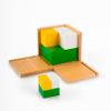 Premium Montessori Power of 2 Cube: Solid Beechwood Doubling Cubes & Chain Set | Educational Brain Toys & Montessori Math Manipulatives for Kids Ages 3-6, Homeschool & Preschool (Power of 2 cube) view 4