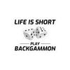 Backgammon Life Sticker - 'Roll The Dice' Vinyl Decal for Board Game Lovers view 1
