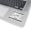 Backgammon Life Sticker - 'Roll The Dice' Vinyl Decal for Board Game Lovers view 2