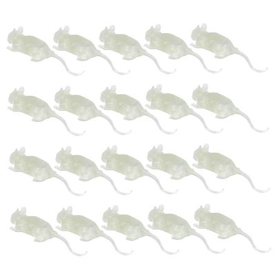 Abaodam 20pcs Fake Mouse Props Realistic Tricky Rat for Halloween Pranks and Decorations for Parties and Stage Fun and Portable Nighttime Scare